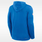 Detroit Lions Sideline Men's Nike Dri-FIT NFL Long-Sleeve Hooded Top