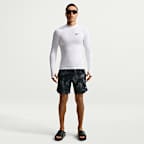 Playera rashguard de manga larga Dri-FIT UV para hombre Nike Swim Whitewater Essential