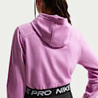 Sweat à capuche et zip Dri-FIT Nike Pro Fleece pour ado (fille)