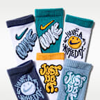 Nike Everyday Cushioned Big Kids' Crew Socks (6 Pairs)