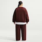 Nike Studio Fleece Medium Weight Women's Oversized Crew-Neck Sweatshirt (Plus Size)