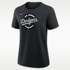 Playera de manga corta Nike de la MLB para mujer Los Angeles Dodgers