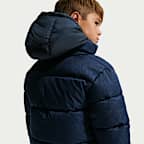 Chamarra acolchada de sarga jaspeada para niños talla pequeña Nike