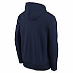 Sudadera con gorro sin cierre Nike Therma-FIT de la MLB para niños talla grande Milwaukee Brewers Authentic Collection