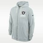 Las Vegas Raiders Utility Player Sideline Men's Nike Dri-FIT NFL Full-Zip Hoodie