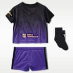 Ποδοσφαιρική εμφάνιση τριών τεμαχίων Kobe Replica εκτός έδρας Μπαρτσελόνα 2026/27 Stadium για βρέφη και νήπια