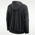 Chamarra universitaria Nike con gorro de medio cierre para hombre Georgia Sideline Anorak