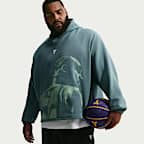 Sudadera con gorro sin cierre de básquetbol Dri-FIT de tejido Fleece para hombre Kobe