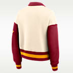 Florida State Legacy Women's Nike College Cropped Oversized 1/4-Zip Crew