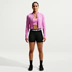 Playera de entrenamiento de cierre completo para mujer Nike Pro Seamless