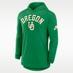 Oregon Legacy Arch Men's Nike Dri-FIT College Long-Sleeve Hooded T-Shirt