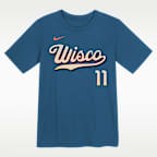 Jackson Chourio Milwaukee Brewers City Connect Little Kids' Nike MLB T-Shirt