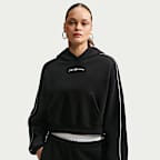 Sudadera con gorro sin cierre cropped para mujer Nike Studio Fleece Medium Weight "Graphic Pack"