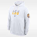 Sudadera con gorro sin cierre universitaria Nike Dri-FIT para hombre LSU Sideline Standard Issue