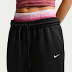 Nike Studio Fleece Sport Women's Dri-FIT Mid-Rise Open-Hem Pants
