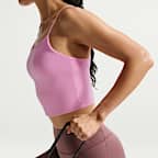 Nike One Camiseta de tirantes con sujetador deportivo integrado de sujeción media con almohadillas - Mujer