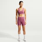 Nike Universa 女款高腰 5" 正面無縫線單車短褲