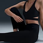 Leggings de tiro alto de 7/8 para mujer Nike Zenvy Rib