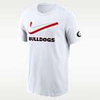 Playera universitaria Nike para hombre Georgia Primetime Campus 2-Hit Swoosh