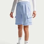 Spodenki cargo z dzianiny dresowej dla dużych dzieci Nike Sportswear Club