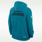Jacksonville Jaguars Initial Home Sideline Men's Nike Dri-FIT NFL Pullover Hoodie