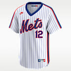 Francisco Lindor New York Mets Cooperstown 40th Anniversary Men's Nike Dri-FIT MLB Limited Jersey