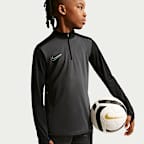 ナイキ アカデミー ジュニア Dri-FIT ロングスリーブ 1/4ジップ サッカードリルトップ