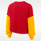 Sudadera de cuello redondo sin cierre Nike de la NFL para mujer Kansas City Chiefs