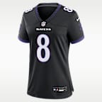 Lamar Jackson Baltimore Ravens Women's Nike NFL Game Jersey
