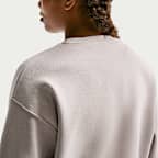 Nike Sportswear Studio Sudadera de cuello redondo y ajuste cuadrado de tejido Fleece - Niña