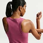 Débardeur court Dri-FIT Nike One Fitted pour femme