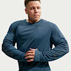 Nike Miler Dri-FIT wintertaugliches Lauf-Longsleeve mit UV-Schutz (Herren)