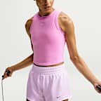 Nike One Fitted Women's Dri-FIT Cropped Tank Top