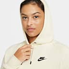 Sudadera con capucha sin cierre de tejido Fleece para mujer Nike Sportswear Essential (talla grande)