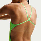 Traje de baño recortado de una pieza para mujer Nike Swim HydraStrong Essential