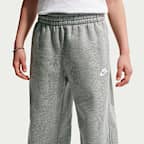 Pants holgados con dobladillo abierto para niños Nike Sportswear