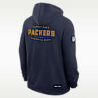 Green Bay Packers Alt Offensive Set Play Sideline Men's Nike Dri-FIT NFL Pullover Hoodie