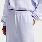 Pants de tiro medio y pierna amplia para mujer Nike Studio Fleece Medium Weight
