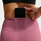Leggings i fullängd Nike One Seamless Front med hög midja för kvinnor