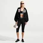 Nike Studio Fleece Medium Weight  Women's Oversized Cropped Full-Zip Sweatshirt
