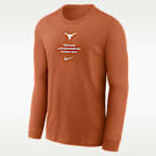 Texas Sideline Men's Nike Dri-FIT College Long-Sleeve T-Shirt