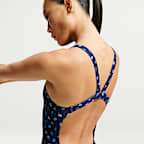 Traje de baño de una pieza con diseño Fastback para mujer Nike Swim HydraStrong