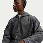 Nike Standard Issue Men's Brushed Heavyweight Full-Zip Basketball Hoodie