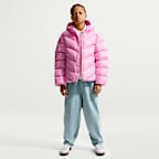 Chamarra acolchada Therma-FIT holgada para niños talla grande Nike Sportswear All Day Play