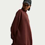 Nike Studio Fleece Medium Weight Women's Oversized Mock-Neck Sweatshirt