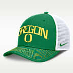 Oregon Primetime Arched Men's Nike Dri-FIT College Trucker Adjustable Hat