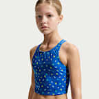 Costume intero a manica lunga Nike Swim – Ragazza