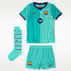 Kit de 3 piezas de futbol Nike Replica para niños talla pequeña FC Barcelona alternativo Stadium 2026/27