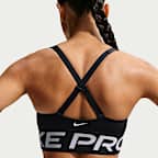 Brassière de sport rembourrée à maintien normal Nike Pro Indy Plunge pour femme