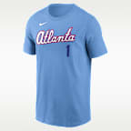 Playera Nike de la MLB para hombre Ozzie Albies Atlanta Braves City Connect